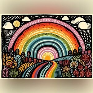 Sunshine and Rainbows Print